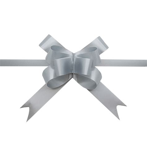 Pastel Silver Pull Bows Pale Silver T Bow Pale Grey Bow Grey Bows