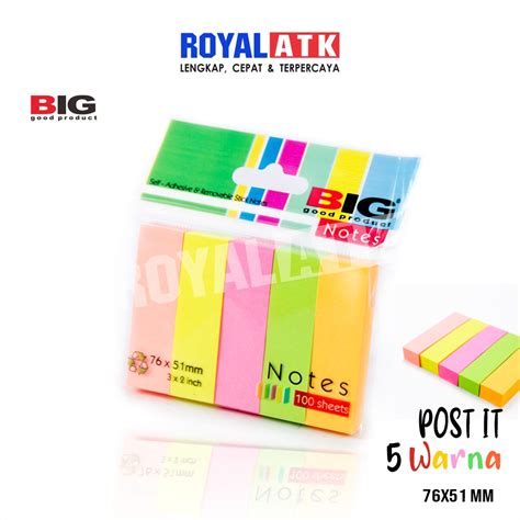 Jual Stiky Note Post It Warna Big Shopee Indonesia