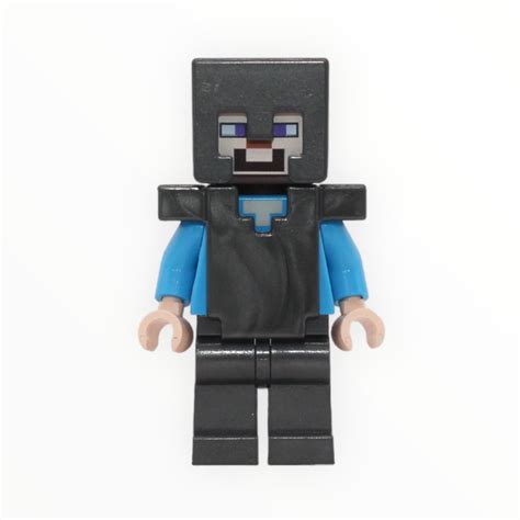 Minecraft Steve Pearl Dark Gray Helmet Armor Legs