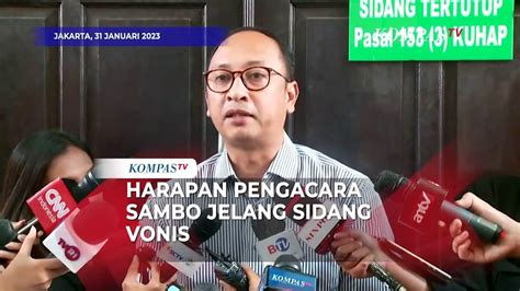 Harapan Pengacara Sambo Hakim Beri Vonis Lebih Ringan Dari Tuntutan