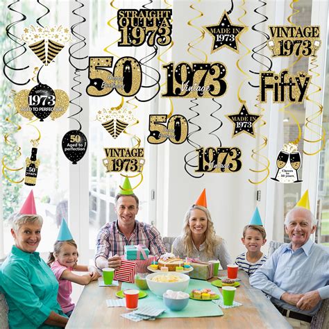 30pcs 50th Birthday Decorations For Men Women 50th Birthday Party Decor