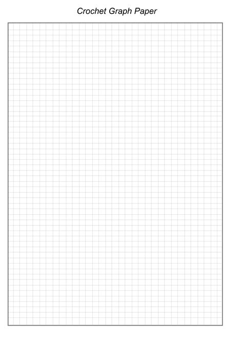 Crochet Graph Paper Centimeter Transparent Grid Printable Template Pdf