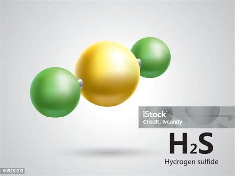 Hydrogen Sulfide Molecular Model Stock Illustration Download Image Now Hydrogen Sulfide