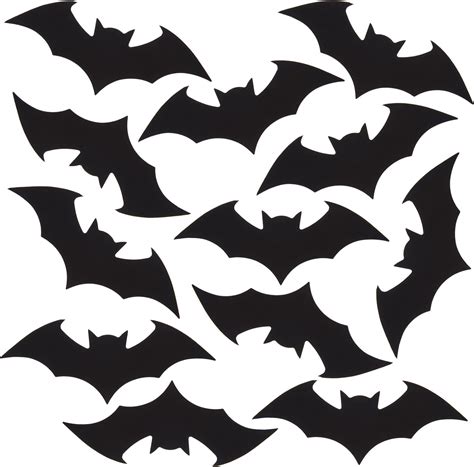 Pcs Bat Cut Outs Paper Halloween Cutouts Black Bats Shape Cutout