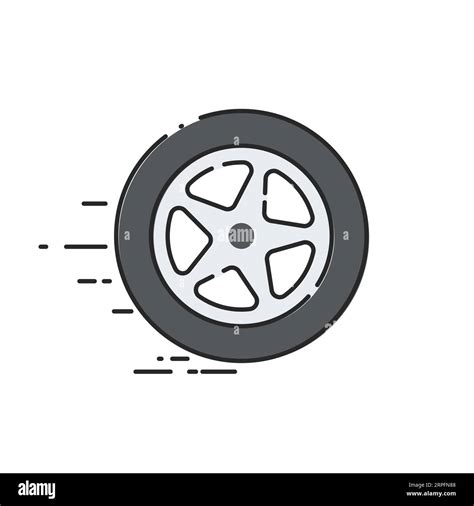 Car Wheel Royalty Free Vector Image Stock Vector Image Art Alamy