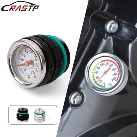 New Motorcycle Fuel Tank Cap With Oil Temperature Gauge Engine Valve