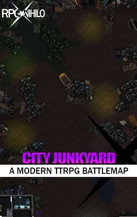 City Junkyard 24x36 In Modern Battle Map Ct Nihilo Cyberpunk Maps