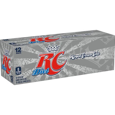 Diet Rc Cola Soda Pop 12 Fl Oz 12 Pack Cans
