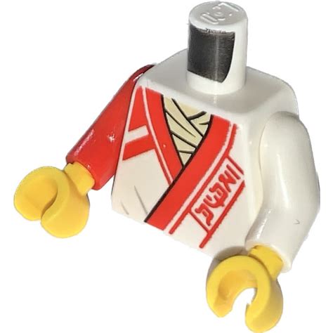 Lego White Ninjago Torso With Robe Brick Owl Lego