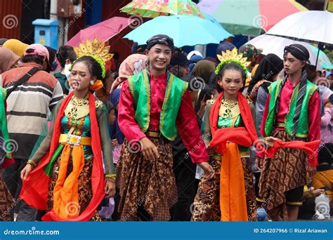 A Troupe Of Traditional Javanese Dancers In Blora Indonesia Editorial