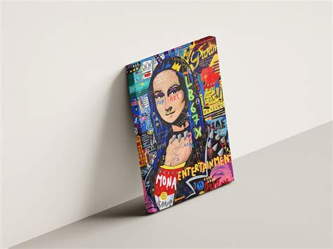 Banksy Mona Lisa Pop Art Mona Lisa Print Framed Mona Lisa Etsy