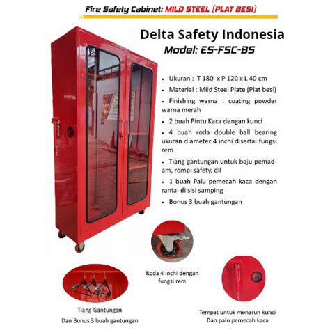 Jual Lemari Apd Safety Pemadam Fire Cabinet Plat Besi Mild Steel