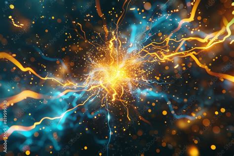 Electrical Particles Lightning Shock Plasma Voltage Illustration