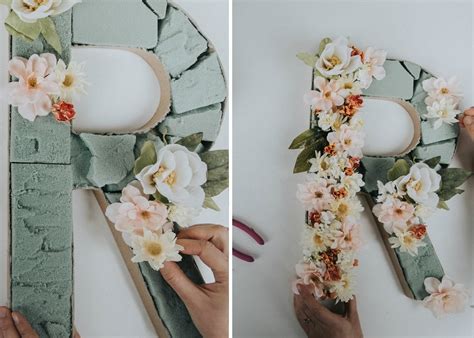 Blooming Monogram Diy Blooming Monogram Flower Letters Diy