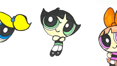 Powerpuff Girls Çizimleri Basit çizimler Buttercup Çizimi Youtube