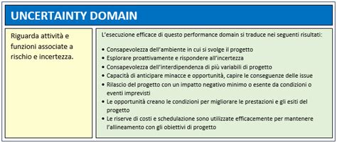 Uncertainty Performance Domain Pmbok Guide Th Edition Ngin