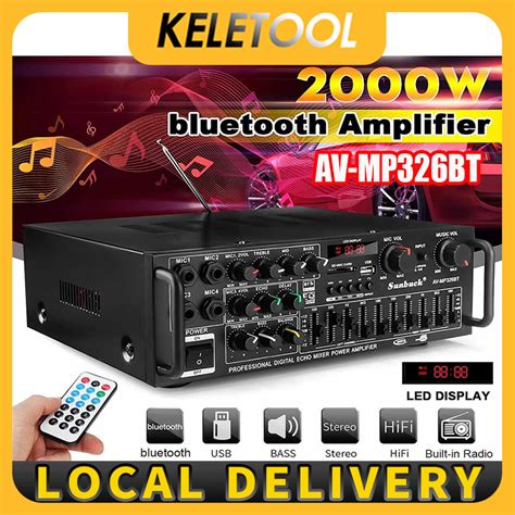 Jual Ampli Karaoke Equalizer Penguat Daya Audio Stereo Rumah Bluetooth