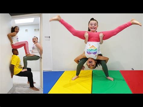 GYMNASTICS CHALLENGE!! Acrobatics & Tricks - Videos For Kids