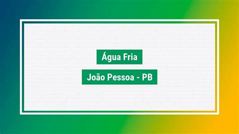 água fria Cep ruas do bairro água fria joão pessoa PB