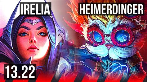 IRELIA Vs HEIMER TOP 13 2 7 Legendary 400 Games NA Challenger