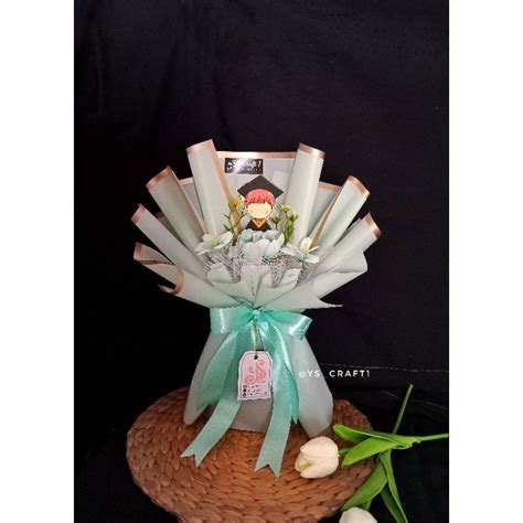 Jual Gradchibi Mini Bouquet Buket Wisuda Buket Unik Topper Buket