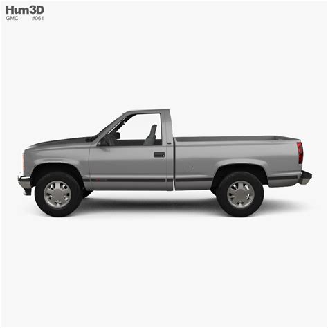 Gmc Sierra C1500 Single Cab 1998 3d Model Vehicles On Hum3d