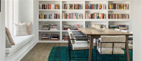 Trendy Duo: Dining Room & Library Bookshelves