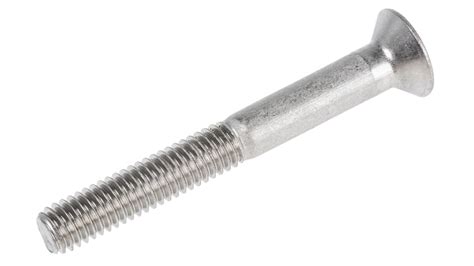 Rs Pro Plain Stainless Steel Hex Socket Countersunk Screw Iso 10642 M6 X 50mm Rs