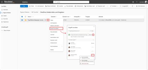 OneDrive Inhalte Teilen Und Freigeben