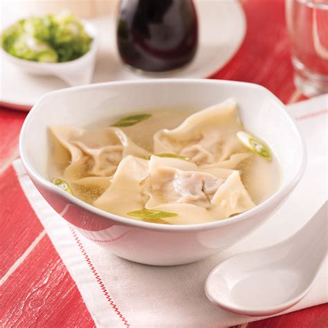 Soupe Wonton Au Porc 5 Ingredients 15 Minutes