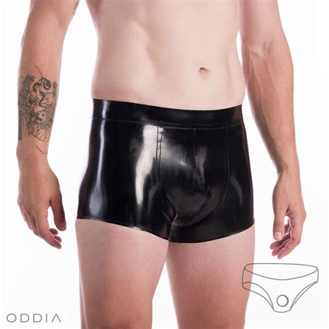 Oddia Latex Slips mit Öffnung für den Penis