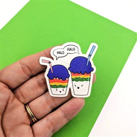 Halo Halo Sticker Little Shop Of Pins Also Available In An Enamel