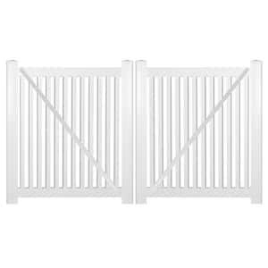 Weatherables Barrington 10 Ft W X 4 Ft H White Vinyl Picket Fence