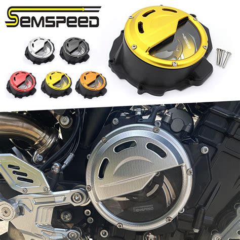 SEMSPEED Motorcycle Side Engine Clutch Guard Crankcase Cover For CFMOTO