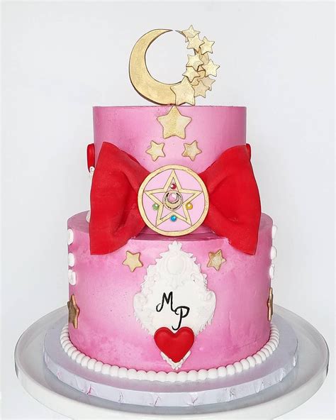 Just Finished Up This Super Sweet Sailor Moon Cake For A Bridal Shower