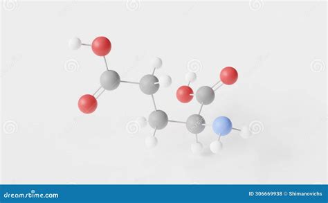 Monosodium Glutamate Molecule 3d Molecular Structure Ball And Stick