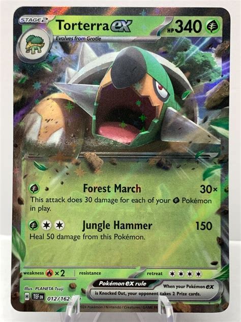 Pokemon Torterra Ex 012 162 Temporal Forces Scarlet Violet Double