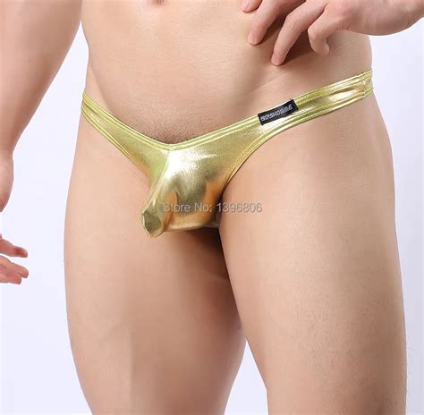 Mens Thongs And G Strings Faux Leather Erotic Men Gay Underwear Mini