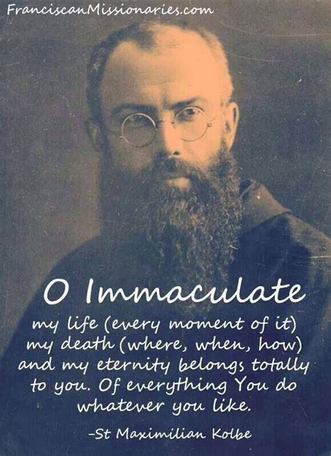 St Maximilian Kolbe Saint Quotes Saint Quotes Catholic St Maximilian