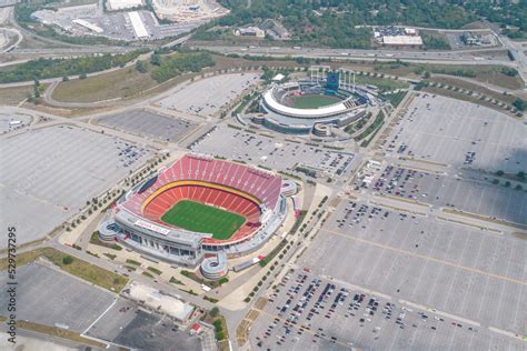 The USA, Kansas City, September 2022: Aerial view of the GEHA Field at ...