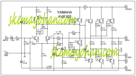 KLONING POWER OCL 200 WATT YAMAHA AUDIO SCHEMATICS COLLECTIONAUDIO