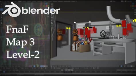 Modeling Fnaf Map 3 Level 2 In Blender 3d Part 2 Youtube