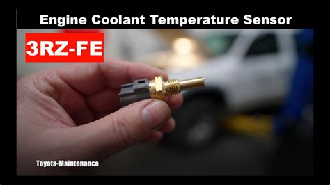 Toyota Rz Fe Coolant Temperature Sensor Location Removal Youtube