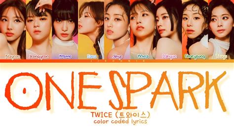 TWICE ONE SPARK Lyrics Color Coded Lyrics YouTube