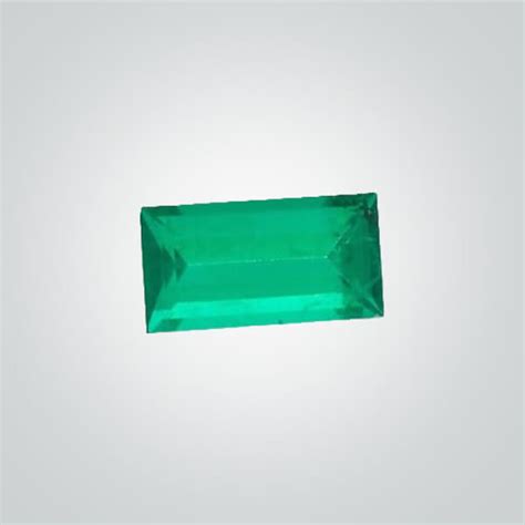 Lab Created Hydrothermal Colombian Emerald Baguette Cubic Zirconia