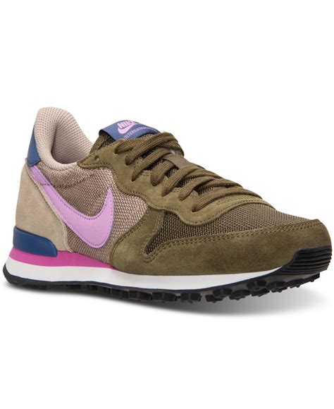 Nike Leather Women's Internationalist Casual Sneakers From Finish Line ...