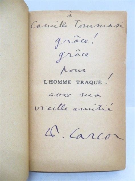 Signé Francis Carco L Homme traqué 1922 Catawiki