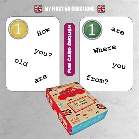 Fun Card English My First 50 Questions Fiszki Gra Do Nauki Języka