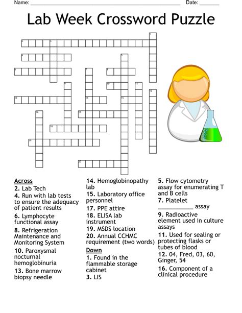 Printable Lab Week Games Puzzles Printable Word Searches