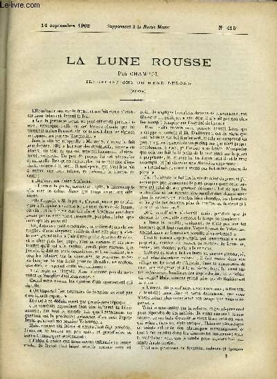 Supplement A La Revue Mame N La Lune Rousse Suite Iii Par